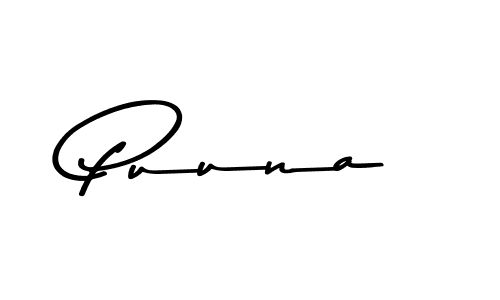 Make a beautiful signature design for name Puuna. Use this online signature maker to create a handwritten signature for free. Puuna signature style 9 images and pictures png