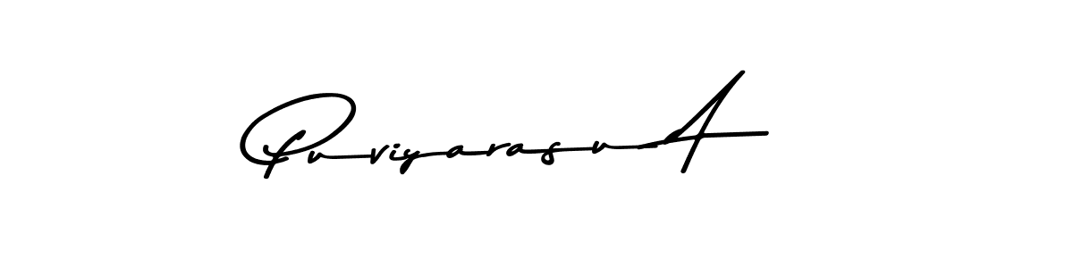 Puviyarasu A stylish signature style. Best Handwritten Sign (Asem Kandis PERSONAL USE) for my name. Handwritten Signature Collection Ideas for my name Puviyarasu A. Puviyarasu A signature style 9 images and pictures png