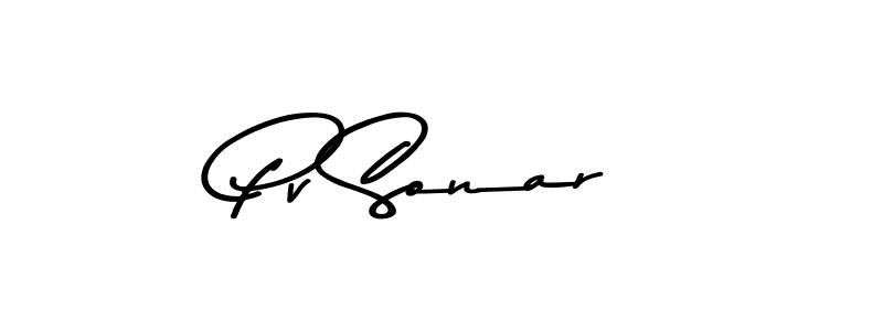 How to make Pv Sonar signature? Asem Kandis PERSONAL USE is a professional autograph style. Create handwritten signature for Pv Sonar name. Pv Sonar signature style 9 images and pictures png