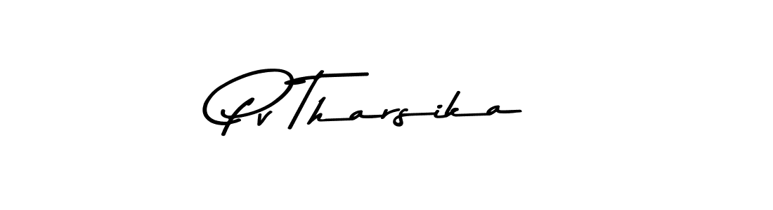 Make a beautiful signature design for name Pv Tharsika. With this signature (Asem Kandis PERSONAL USE) style, you can create a handwritten signature for free. Pv Tharsika signature style 9 images and pictures png