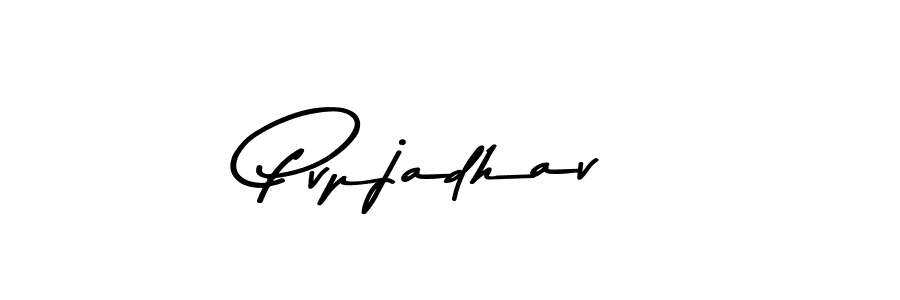 Pvpjadhav stylish signature style. Best Handwritten Sign (Asem Kandis PERSONAL USE) for my name. Handwritten Signature Collection Ideas for my name Pvpjadhav. Pvpjadhav signature style 9 images and pictures png