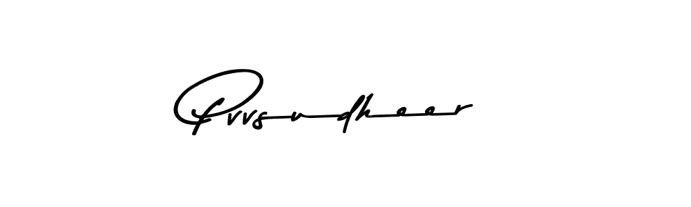 Design your own signature with our free online signature maker. With this signature software, you can create a handwritten (Asem Kandis PERSONAL USE) signature for name Pvvsudheer. Pvvsudheer signature style 9 images and pictures png