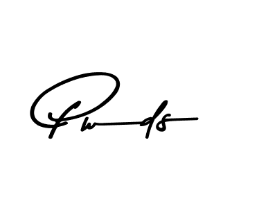 Design your own signature with our free online signature maker. With this signature software, you can create a handwritten (Asem Kandis PERSONAL USE) signature for name Pwds. Pwds signature style 9 images and pictures png