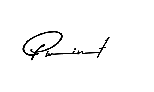 You should practise on your own different ways (Asem Kandis PERSONAL USE) to write your name (Pwint) in signature. don't let someone else do it for you. Pwint signature style 9 images and pictures png