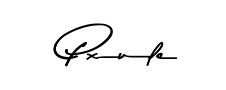 A stylish, flowing autograph style designed for name Pxule using Asem Kandis PERSONAL USE typography. Perfect for digital creative projects. Pxule signature style 9 images and pictures png