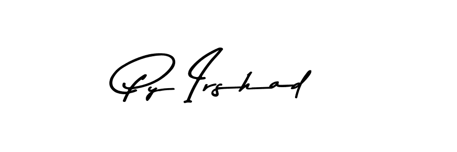 Asem Kandis PERSONAL USE is a professional signature style that is perfect for those who want to add a touch of class to their signature. It is also a great choice for those who want to make their signature more unique. Get Py Irshad name to fancy signature for free. Py Irshad signature style 9 images and pictures png