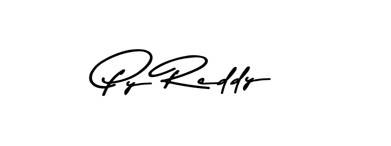 Create a beautiful signature design for name Py Reddy. With this signature (Asem Kandis PERSONAL USE) fonts, you can make a handwritten signature for free. Py Reddy signature style 9 images and pictures png