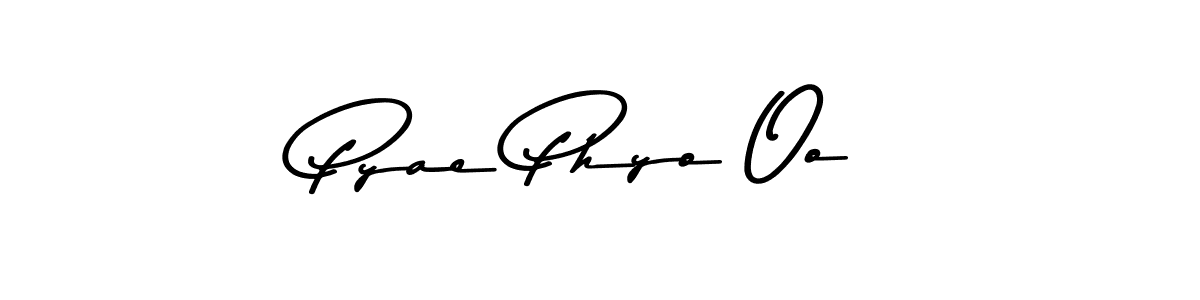 The best way (Asem Kandis PERSONAL USE) to make a short signature is to pick only two or three words in your name. The name Pyae Phyo Oo include a total of six letters. For converting this name. Pyae Phyo Oo signature style 9 images and pictures png