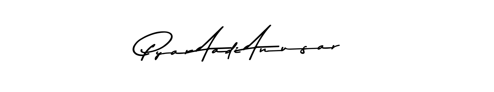 Similarly Asem Kandis PERSONAL USE is the best handwritten signature design. Signature creator online .You can use it as an online autograph creator for name Pyar Aadi Anusar. Pyar Aadi Anusar signature style 9 images and pictures png