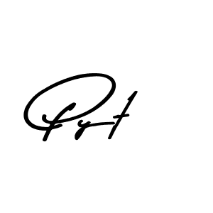 Make a beautiful signature design for name Pyt. Use this online signature maker to create a handwritten signature for free. Pyt signature style 9 images and pictures png