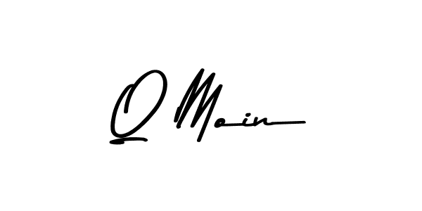 How to make Q Moin signature? Asem Kandis PERSONAL USE is a professional autograph style. Create handwritten signature for Q Moin name. Q Moin signature style 9 images and pictures png