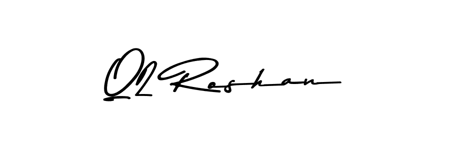 Also we have Q2 Roshan name is the best signature style. Create professional handwritten signature collection using Asem Kandis PERSONAL USE autograph style. Q2 Roshan signature style 9 images and pictures png