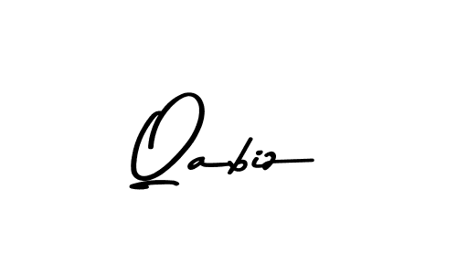 Use a signature maker to create a handwritten signature online. With this signature software, you can design (Asem Kandis PERSONAL USE) your own signature for name Qabiz. Qabiz signature style 9 images and pictures png