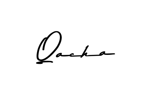 You can use this online signature creator to create a handwritten signature for the name Qacha. This is the best online autograph maker. Qacha signature style 9 images and pictures png