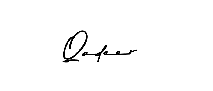 Qadeer  stylish signature style. Best Handwritten Sign (Asem Kandis PERSONAL USE) for my name. Handwritten Signature Collection Ideas for my name Qadeer . Qadeer  signature style 9 images and pictures png