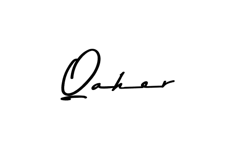 Also we have Qaher name is the best signature style. Create professional handwritten signature collection using Asem Kandis PERSONAL USE autograph style. Qaher signature style 9 images and pictures png