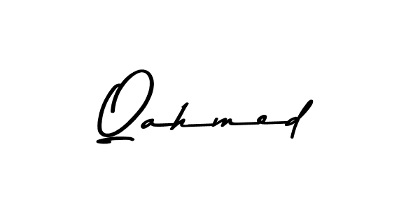 Use a signature maker to create a handwritten signature online. With this signature software, you can design (Asem Kandis PERSONAL USE) your own signature for name Qahmed. Qahmed signature style 9 images and pictures png