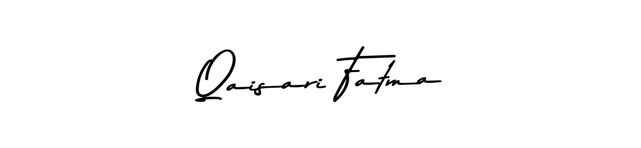 Make a beautiful signature design for name Qaisari Fatma. With this signature (Asem Kandis PERSONAL USE) style, you can create a handwritten signature for free. Qaisari Fatma signature style 9 images and pictures png