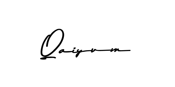 Make a beautiful signature design for name Qaiyum. With this signature (Asem Kandis PERSONAL USE) style, you can create a handwritten signature for free. Qaiyum signature style 9 images and pictures png