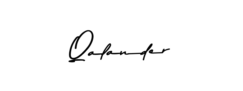You should practise on your own different ways (Asem Kandis PERSONAL USE) to write your name (Qalander) in signature. don't let someone else do it for you. Qalander signature style 9 images and pictures png