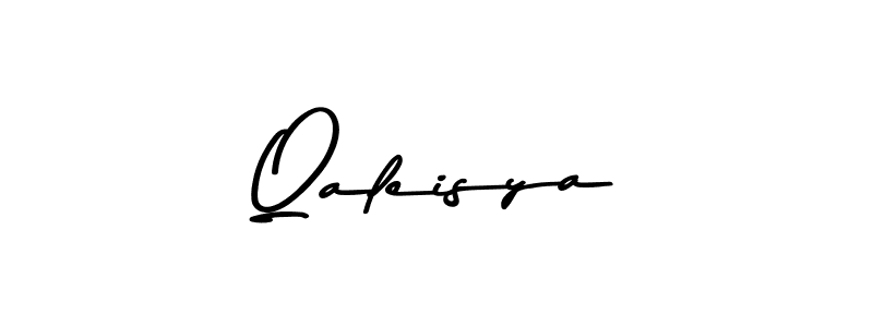 Create a beautiful signature design for name Qaleisya. With this signature (Asem Kandis PERSONAL USE) fonts, you can make a handwritten signature for free. Qaleisya signature style 9 images and pictures png