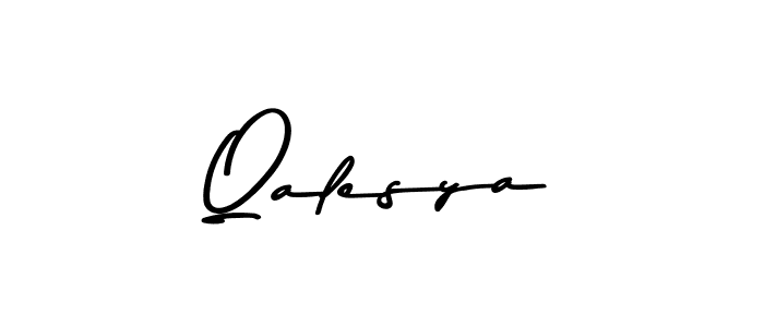 Here are the top 10 professional signature styles for the name Qalesya. These are the best autograph styles you can use for your name. Qalesya signature style 9 images and pictures png