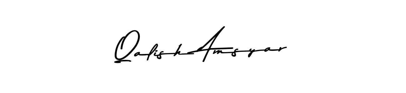 Similarly Asem Kandis PERSONAL USE is the best handwritten signature design. Signature creator online .You can use it as an online autograph creator for name Qalish Amsyar. Qalish Amsyar signature style 9 images and pictures png