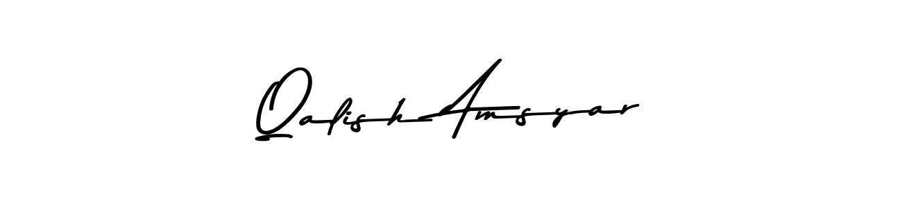 Similarly Asem Kandis PERSONAL USE is the best handwritten signature design. Signature creator online .You can use it as an online autograph creator for name Qalish Amsyar. Qalish Amsyar signature style 9 images and pictures png