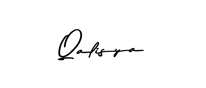 Qalisya stylish signature style. Best Handwritten Sign (Asem Kandis PERSONAL USE) for my name. Handwritten Signature Collection Ideas for my name Qalisya. Qalisya signature style 9 images and pictures png