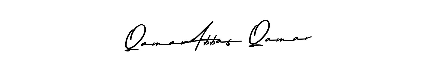 The best way (Asem Kandis PERSONAL USE) to make a short signature is to pick only two or three words in your name. The name Qamar Abbas Qamar include a total of six letters. For converting this name. Qamar Abbas Qamar signature style 9 images and pictures png