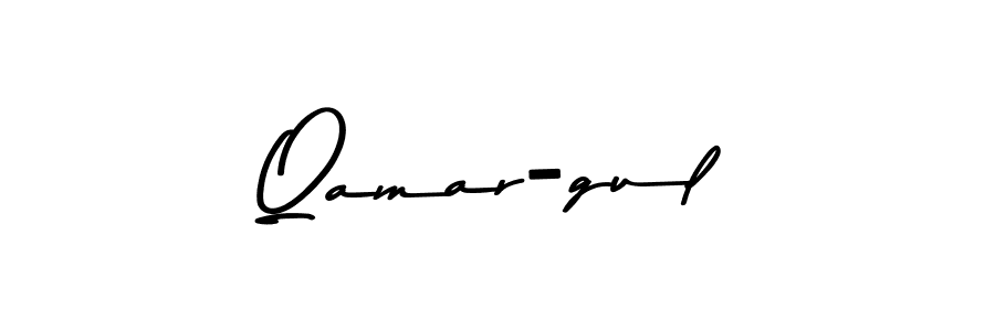 Qamar-gul stylish signature style. Best Handwritten Sign (Asem Kandis PERSONAL USE) for my name. Handwritten Signature Collection Ideas for my name Qamar-gul. Qamar-gul signature style 9 images and pictures png