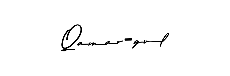 Use a signature maker to create a handwritten signature online. With this signature software, you can design (Asem Kandis PERSONAL USE) your own signature for name Qamar-gul. Qamar-gul signature style 9 images and pictures png