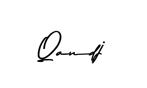 Design your own signature with our free online signature maker. With this signature software, you can create a handwritten (Asem Kandis PERSONAL USE) signature for name Qandj. Qandj signature style 9 images and pictures png