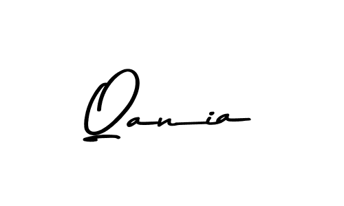 Use a signature maker to create a handwritten signature online. With this signature software, you can design (Asem Kandis PERSONAL USE) your own signature for name Qania. Qania signature style 9 images and pictures png