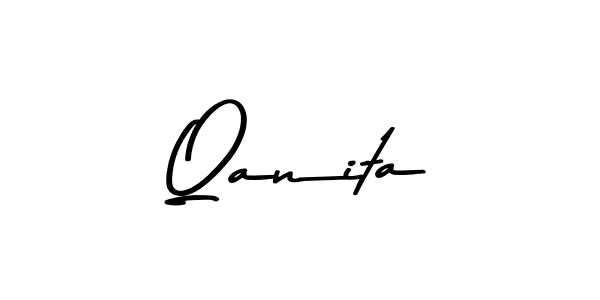 Make a beautiful signature design for name Qanita. Use this online signature maker to create a handwritten signature for free. Qanita signature style 9 images and pictures png