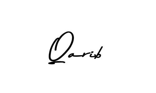 Create a beautiful signature design for name Qarib. With this signature (Asem Kandis PERSONAL USE) fonts, you can make a handwritten signature for free. Qarib signature style 9 images and pictures png