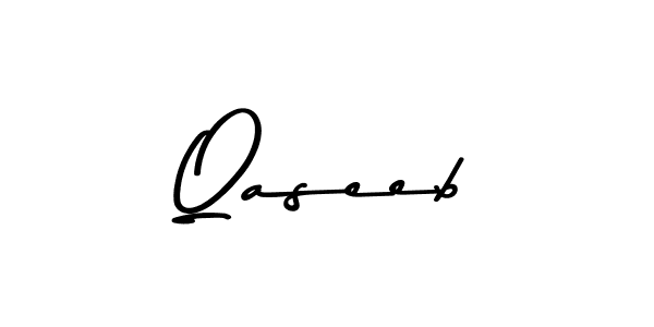 Design your own signature with our free online signature maker. With this signature software, you can create a handwritten (Asem Kandis PERSONAL USE) signature for name Qaseeb. Qaseeb signature style 9 images and pictures png