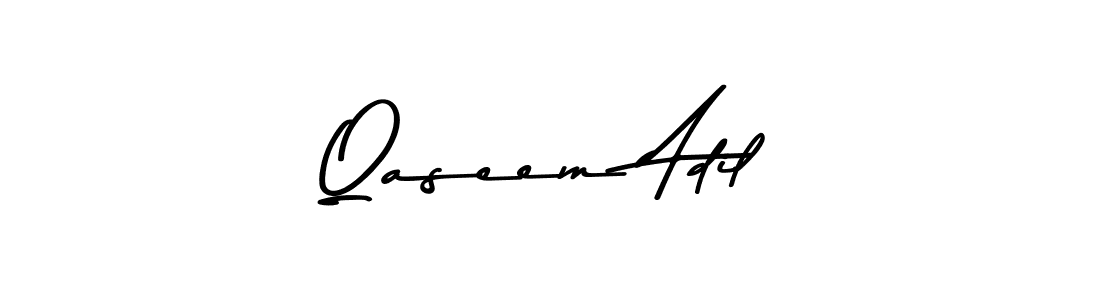 Use a signature maker to create a handwritten signature online. With this signature software, you can design (Asem Kandis PERSONAL USE) your own signature for name Qaseem Adil. Qaseem Adil signature style 9 images and pictures png