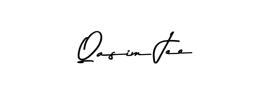 Make a beautiful signature design for name Qasim Jee. With this signature (Asem Kandis PERSONAL USE) style, you can create a handwritten signature for free. Qasim Jee signature style 9 images and pictures png