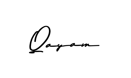 This is the best signature style for the Qayam name. Also you like these signature font (Asem Kandis PERSONAL USE). Mix name signature. Qayam signature style 9 images and pictures png
