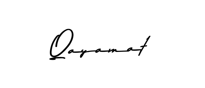 Design your own signature with our free online signature maker. With this signature software, you can create a handwritten (Asem Kandis PERSONAL USE) signature for name Qayamat. Qayamat signature style 9 images and pictures png