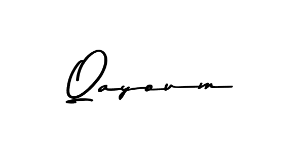 Also we have Qayoum name is the best signature style. Create professional handwritten signature collection using Asem Kandis PERSONAL USE autograph style. Qayoum signature style 9 images and pictures png