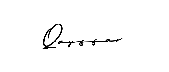 How to make Qayssar name signature. Use Asem Kandis PERSONAL USE style for creating short signs online. This is the latest handwritten sign. Qayssar signature style 9 images and pictures png