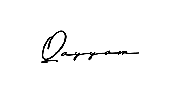Qayyam stylish signature style. Best Handwritten Sign (Asem Kandis PERSONAL USE) for my name. Handwritten Signature Collection Ideas for my name Qayyam. Qayyam signature style 9 images and pictures png