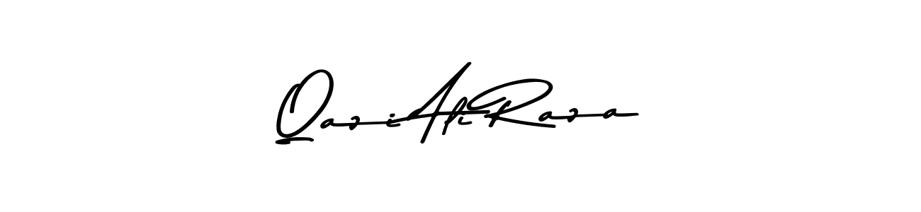 Create a beautiful signature design for name Qazi Ali Raza. With this signature (Asem Kandis PERSONAL USE) fonts, you can make a handwritten signature for free. Qazi Ali Raza signature style 9 images and pictures png