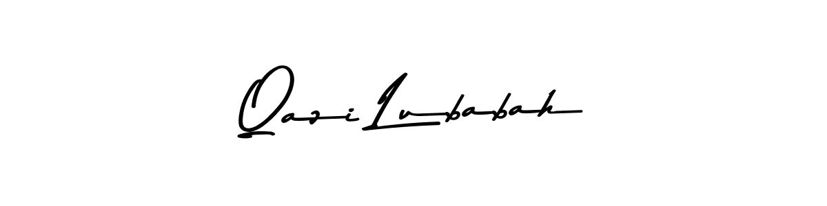 This is the best signature style for the Qazi Lubabah name. Also you like these signature font (Asem Kandis PERSONAL USE). Mix name signature. Qazi Lubabah signature style 9 images and pictures png