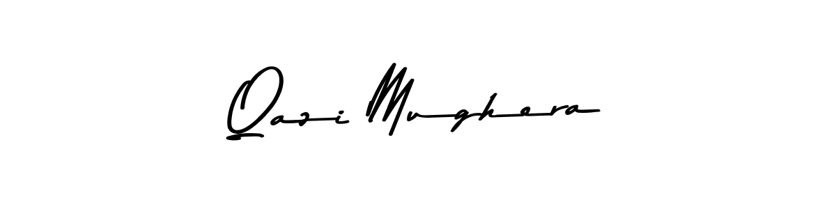 How to make Qazi Mughera signature? Asem Kandis PERSONAL USE is a professional autograph style. Create handwritten signature for Qazi Mughera name. Qazi Mughera signature style 9 images and pictures png