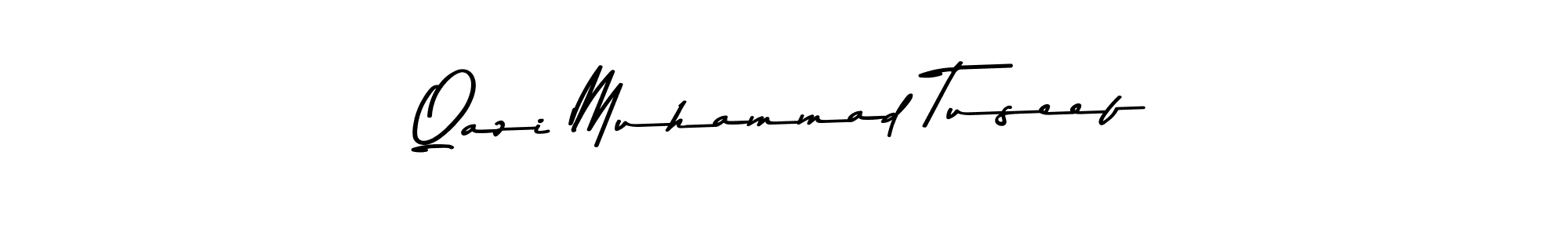 Design your own signature with our free online signature maker. With this signature software, you can create a handwritten (Asem Kandis PERSONAL USE) signature for name Qazi Muhammad Tuseef. Qazi Muhammad Tuseef signature style 9 images and pictures png