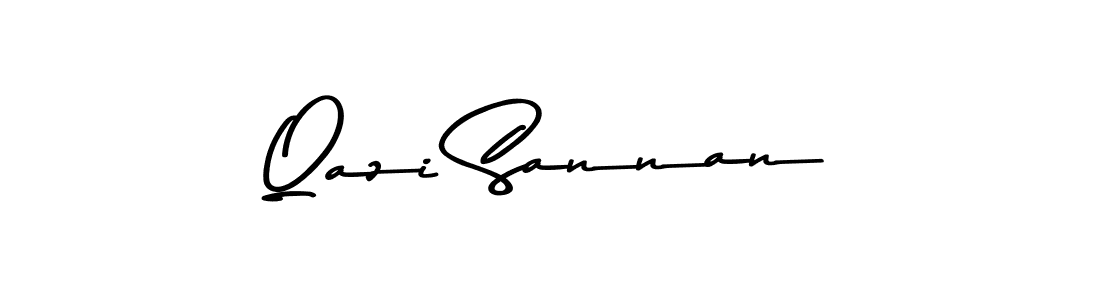 Asem Kandis PERSONAL USE is a professional signature style that is perfect for those who want to add a touch of class to their signature. It is also a great choice for those who want to make their signature more unique. Get Qazi Sannan name to fancy signature for free. Qazi Sannan signature style 9 images and pictures png