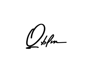 Design your own signature with our free online signature maker. With this signature software, you can create a handwritten (Asem Kandis PERSONAL USE) signature for name Qblm. Qblm signature style 9 images and pictures png